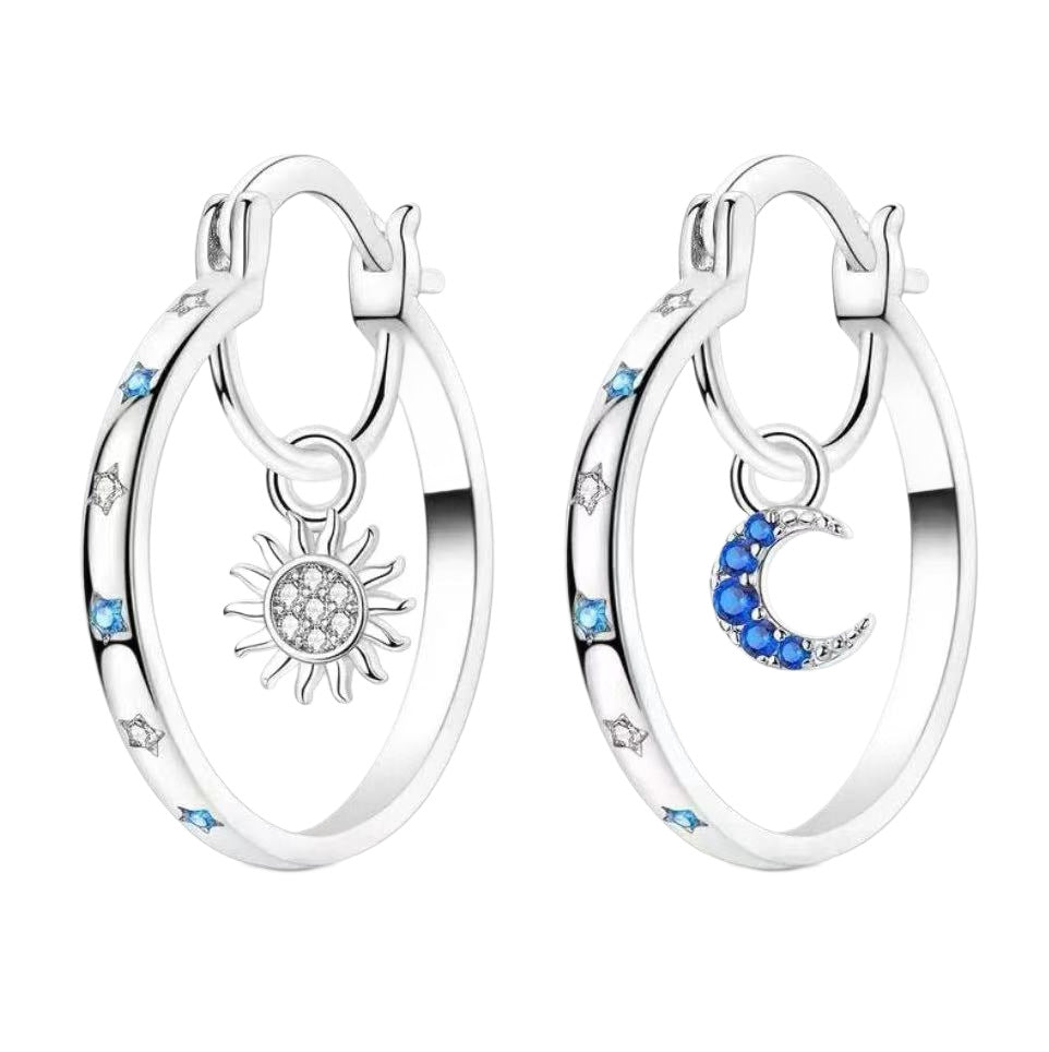 New European And American-style Double-layer Earrings For Women