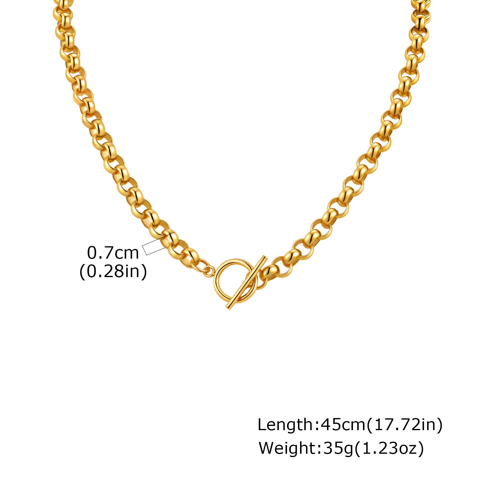 Fashionable Stainless Steel Round Pearl Chain Bracelet