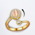 Rotating Anxiety Thai Silver Ring Index Finger Ring